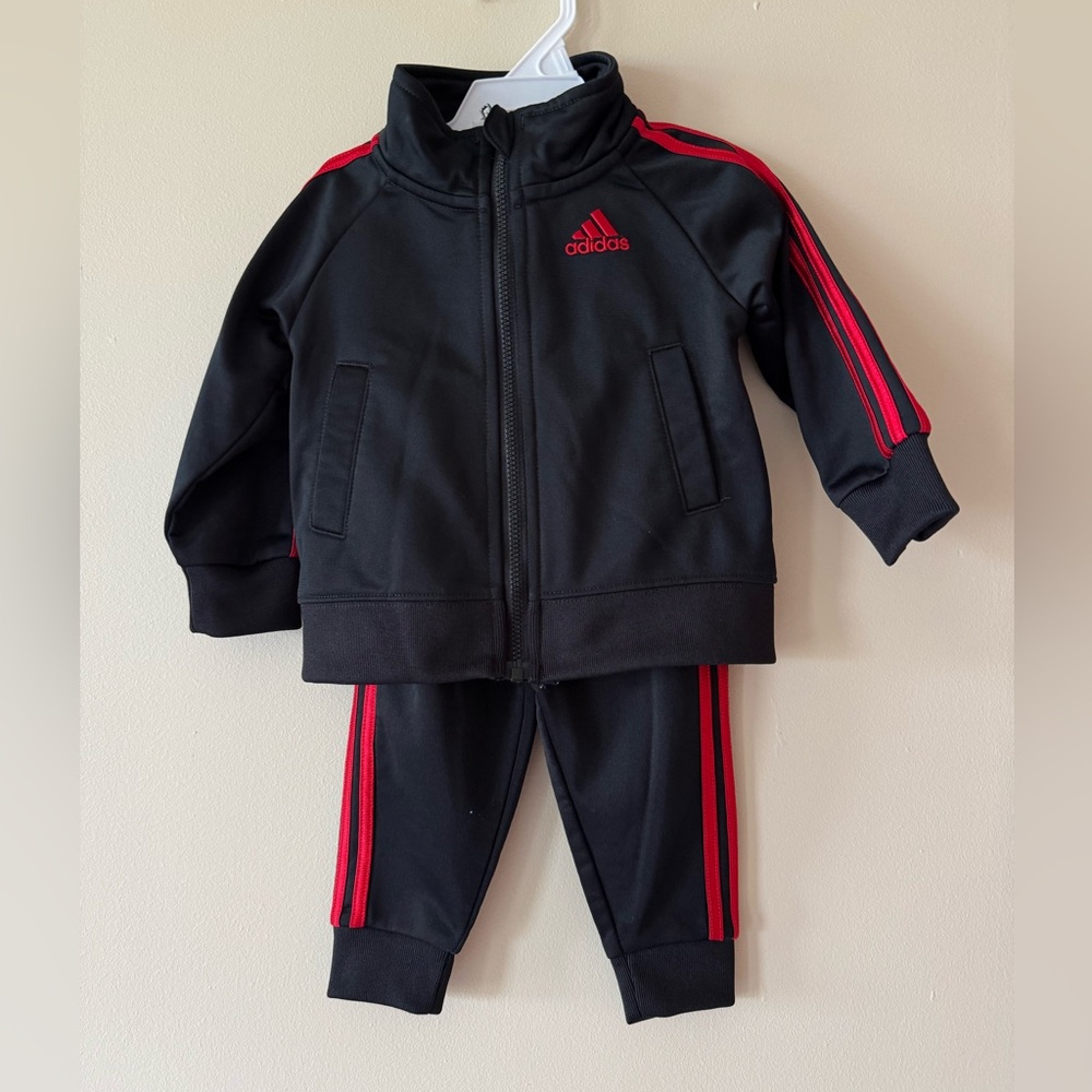 infant Adidas joggers and jacket outfit